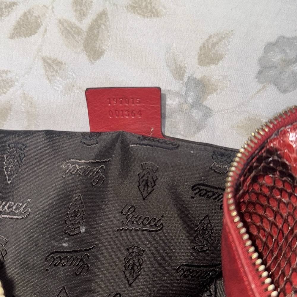 Authentic Gucci Red Python Bag - image 6